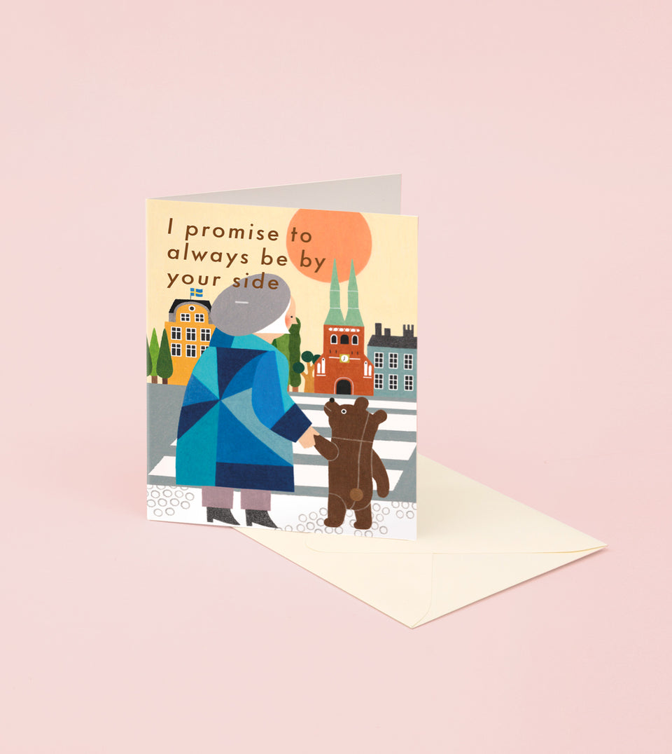 By Your Side Bear Friend Card