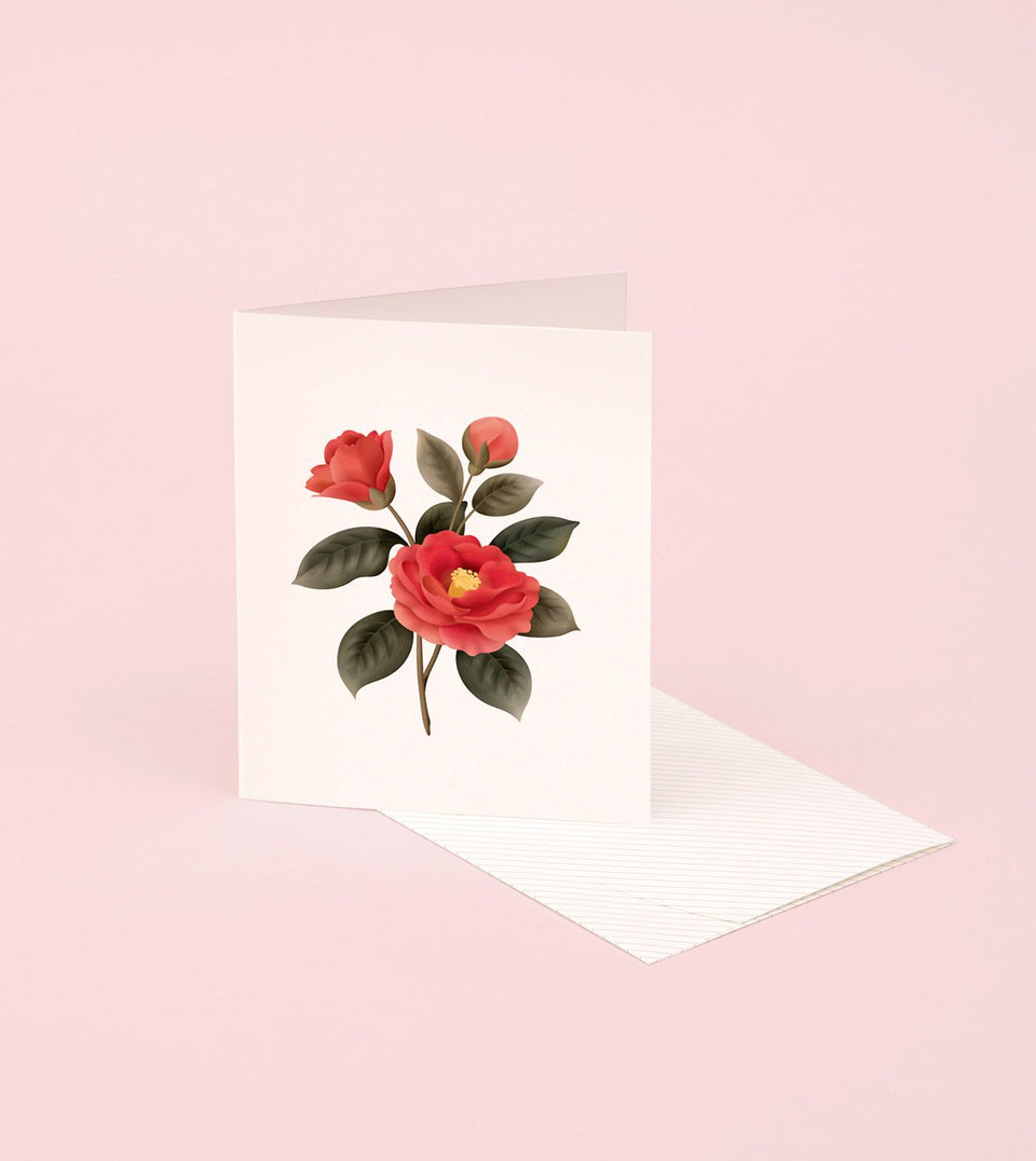 Botanical Scented Card - Camellia - SG24 - Clap Clap