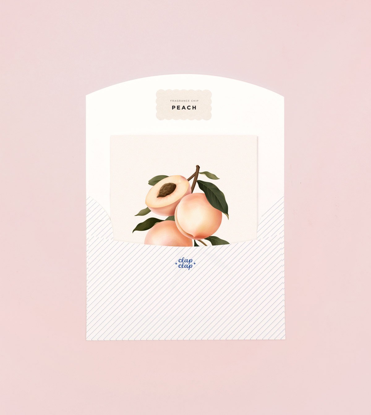 Botanical Scented Card - Peach - SG19 - Clap Clap