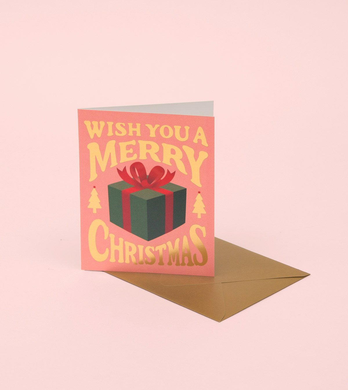Christmas Present Card - Pink - GH24 - Clap Clap