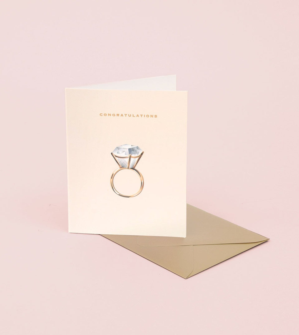 Diamond Ring Wedding Card - GC09 - Clap Clap