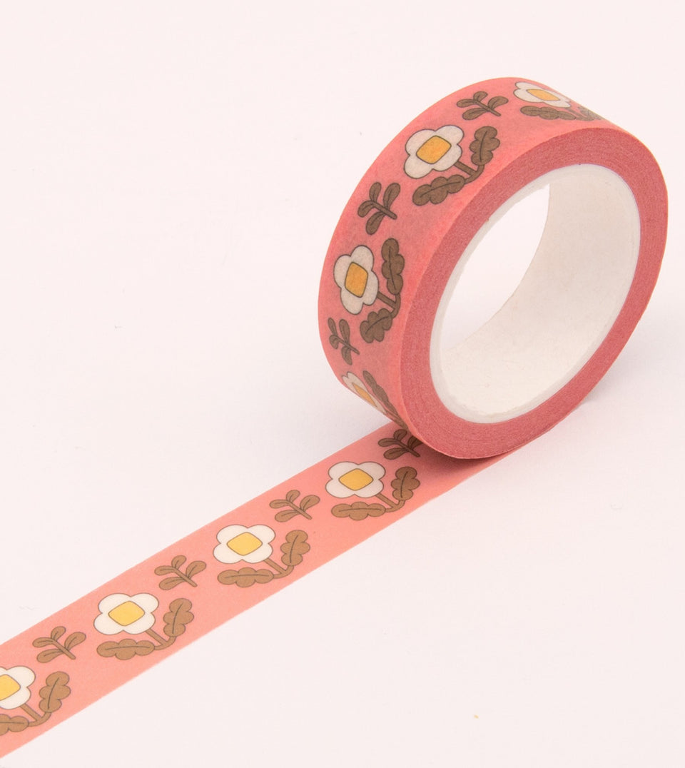 Floral Washi Tape - Vintage Pink - MT09-C - Clap Clap
