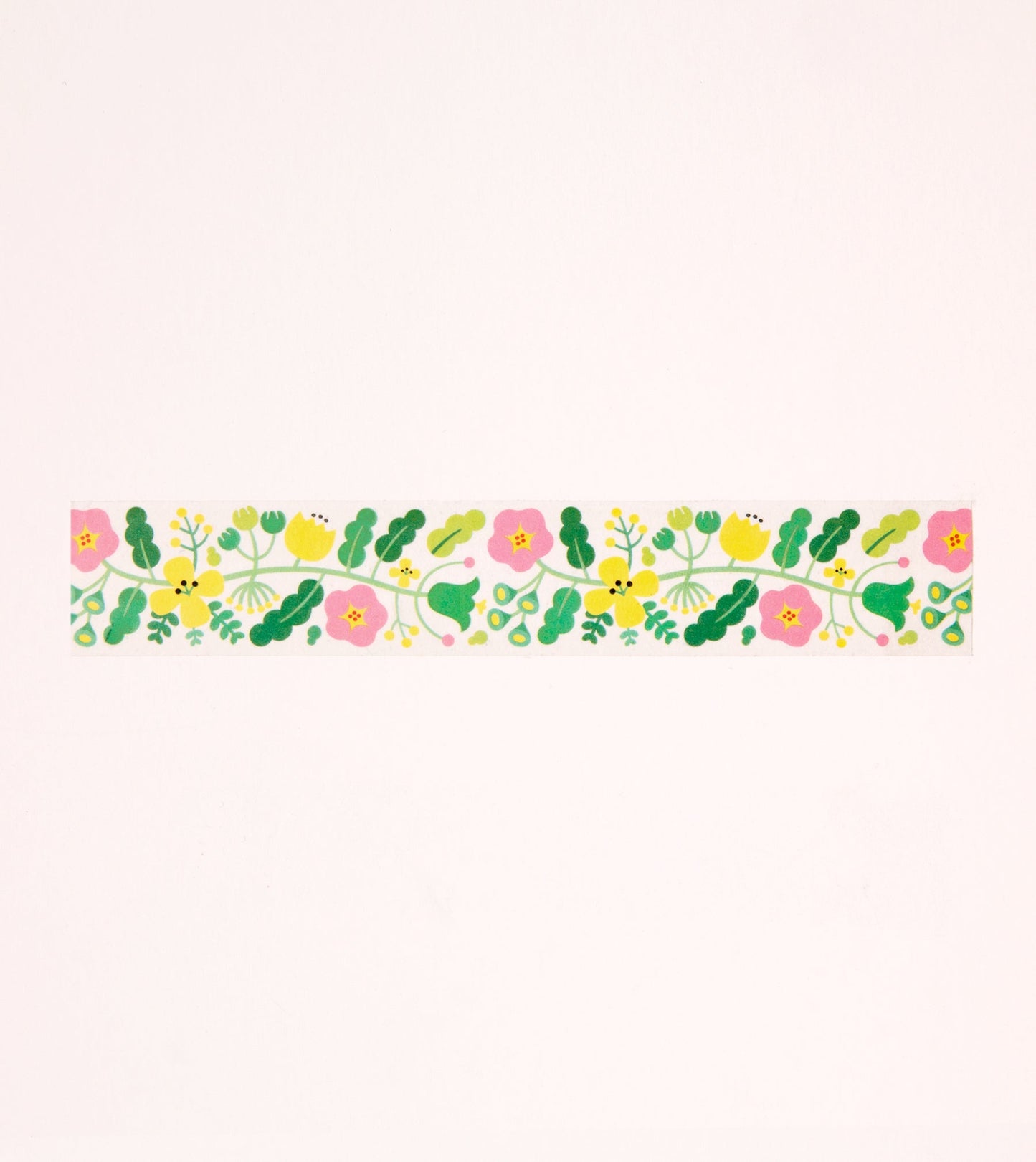 Green Floral Pattern Washi Tape - 25mm - MTL03-C - Clap Clap
