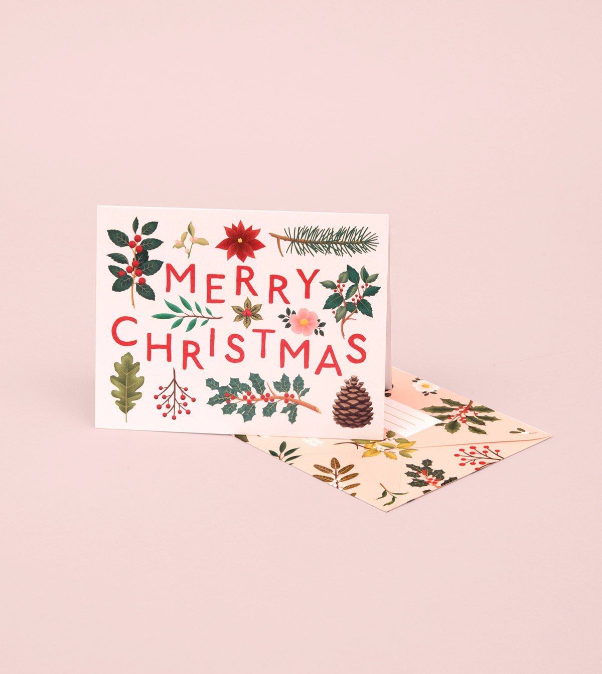 Holiday Plants Merry Christmas Card - Cream - GH19 - Clap Clap