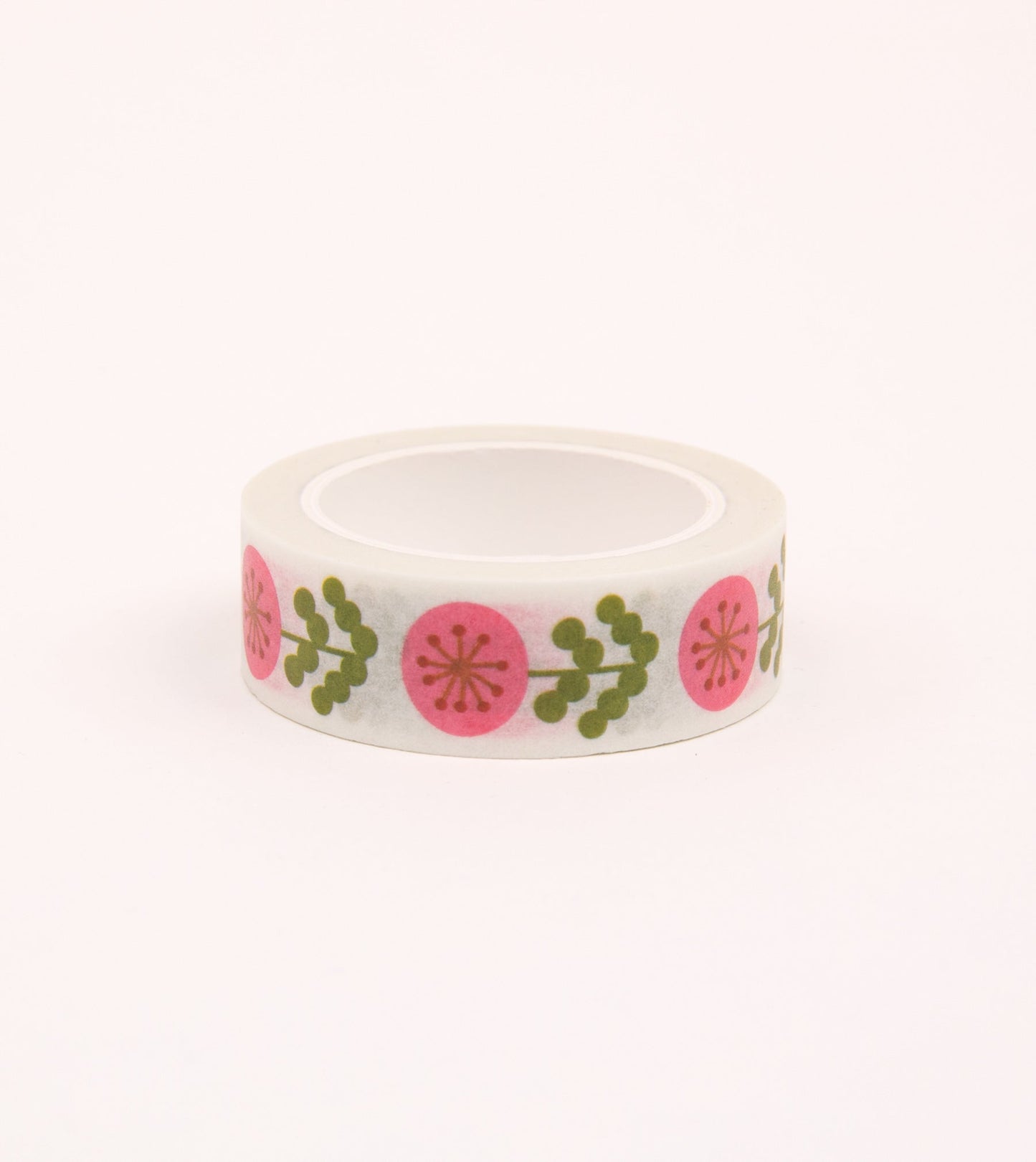 Pink Floral Washi Tape - 15mm - MT20-C - Clap Clap