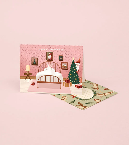 Waiting For Santa Christmas Card - GH31 - Clap Clap