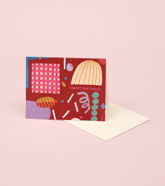 Confetti Art Birthday Card