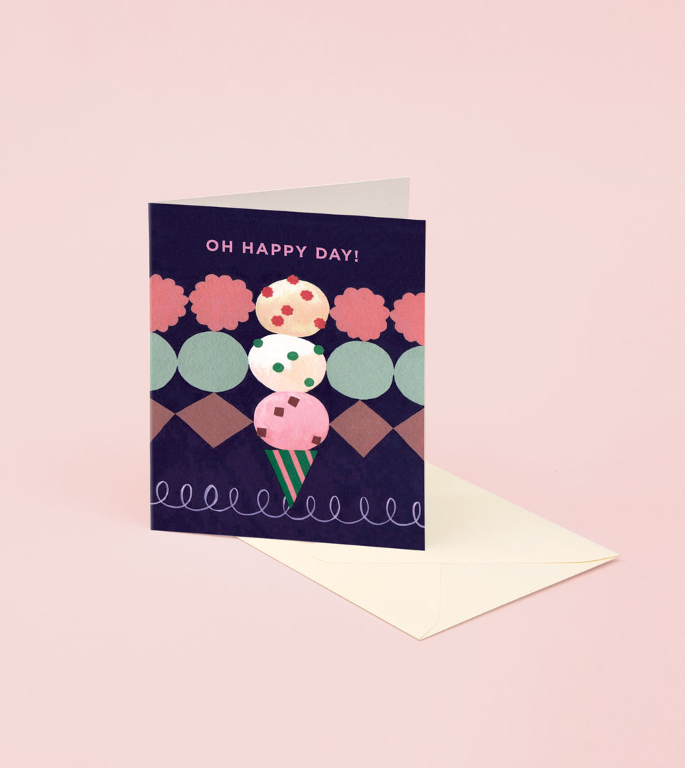 Ice Cream Congratulations Card