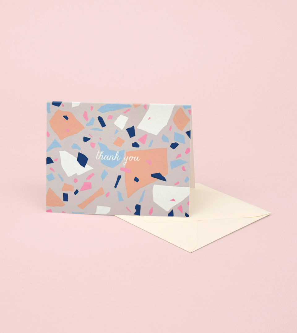 Terrazzo Thank You Card