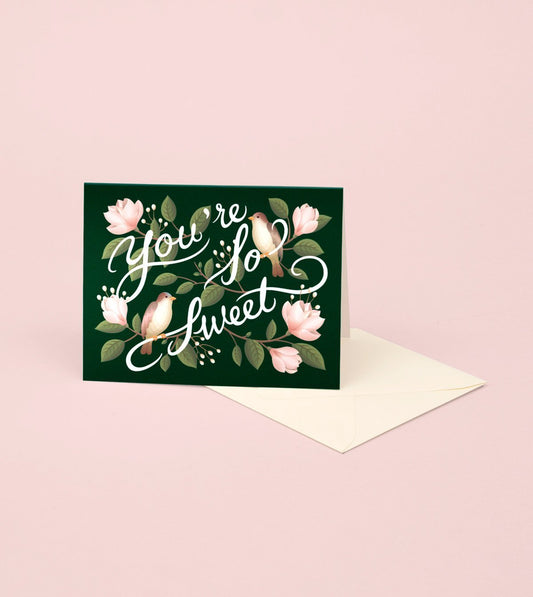 Birds and Magnolias Thank You Card - GT06 - Clap Clap
