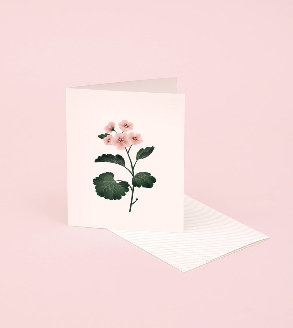 Botanical Scented Card - Geranium - SG03 - Clap Clap