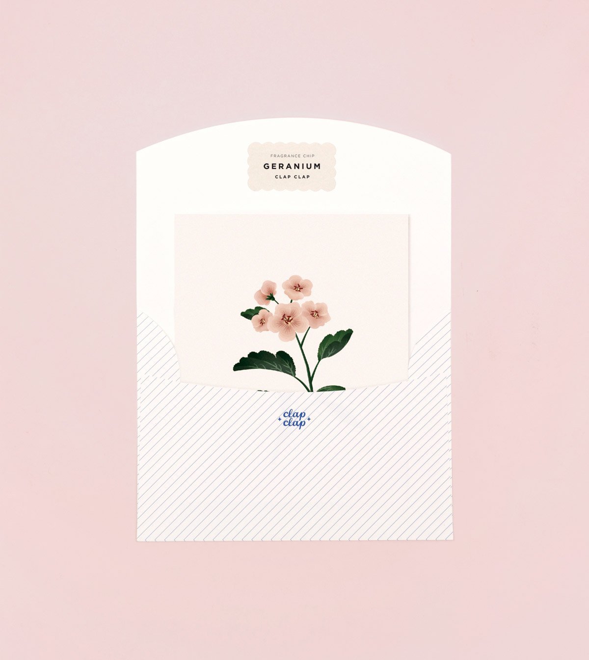 Botanical Scented Card - Geranium - SG03 - Clap Clap