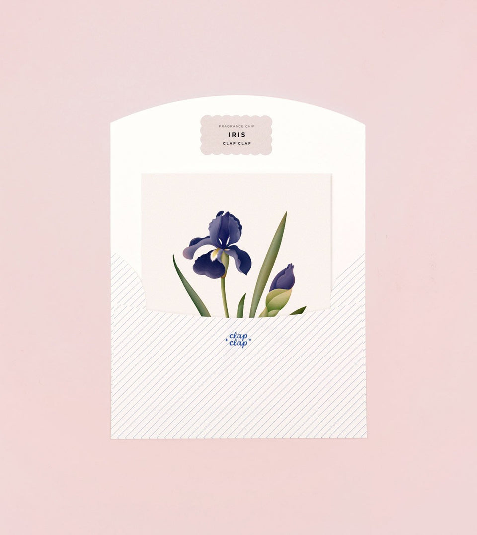 Botanical Scented Card - Iris - SG15 - Clap Clap