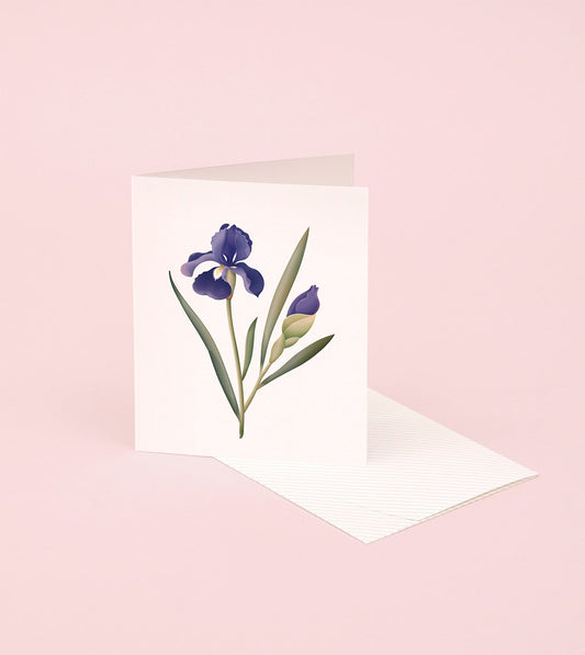 Botanical Scented Card - Iris - SG15 - Clap Clap