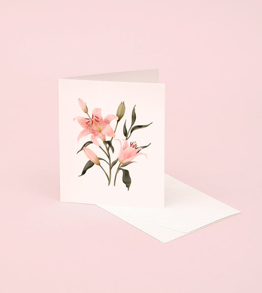 Botanical Scented Card - Oriental Lily - SG17 - Clap Clap