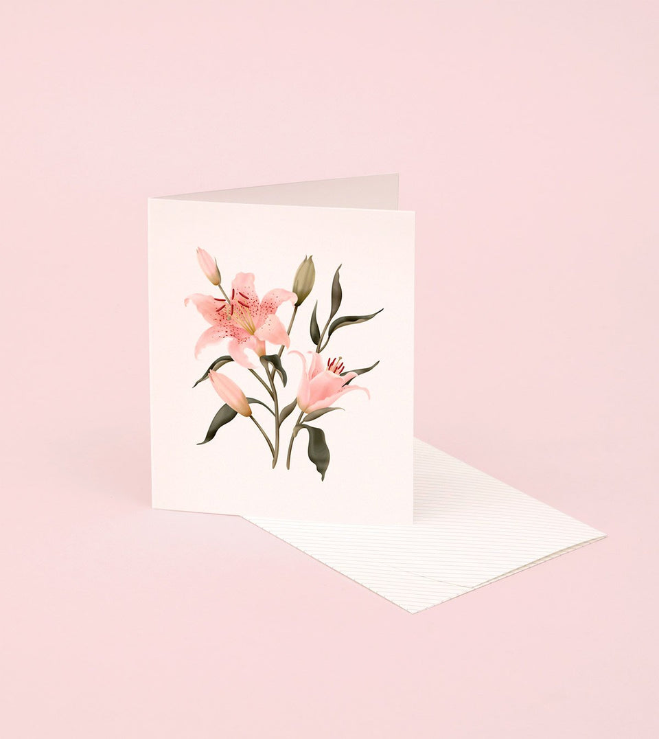 Botanical Scented Card - Oriental Lily - SG17 - Clap Clap