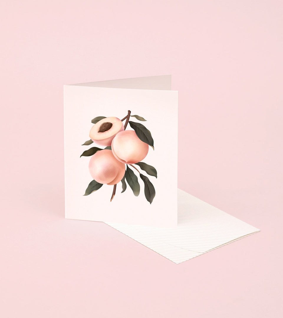Botanical Scented Card - Peach - SG19 - Clap Clap