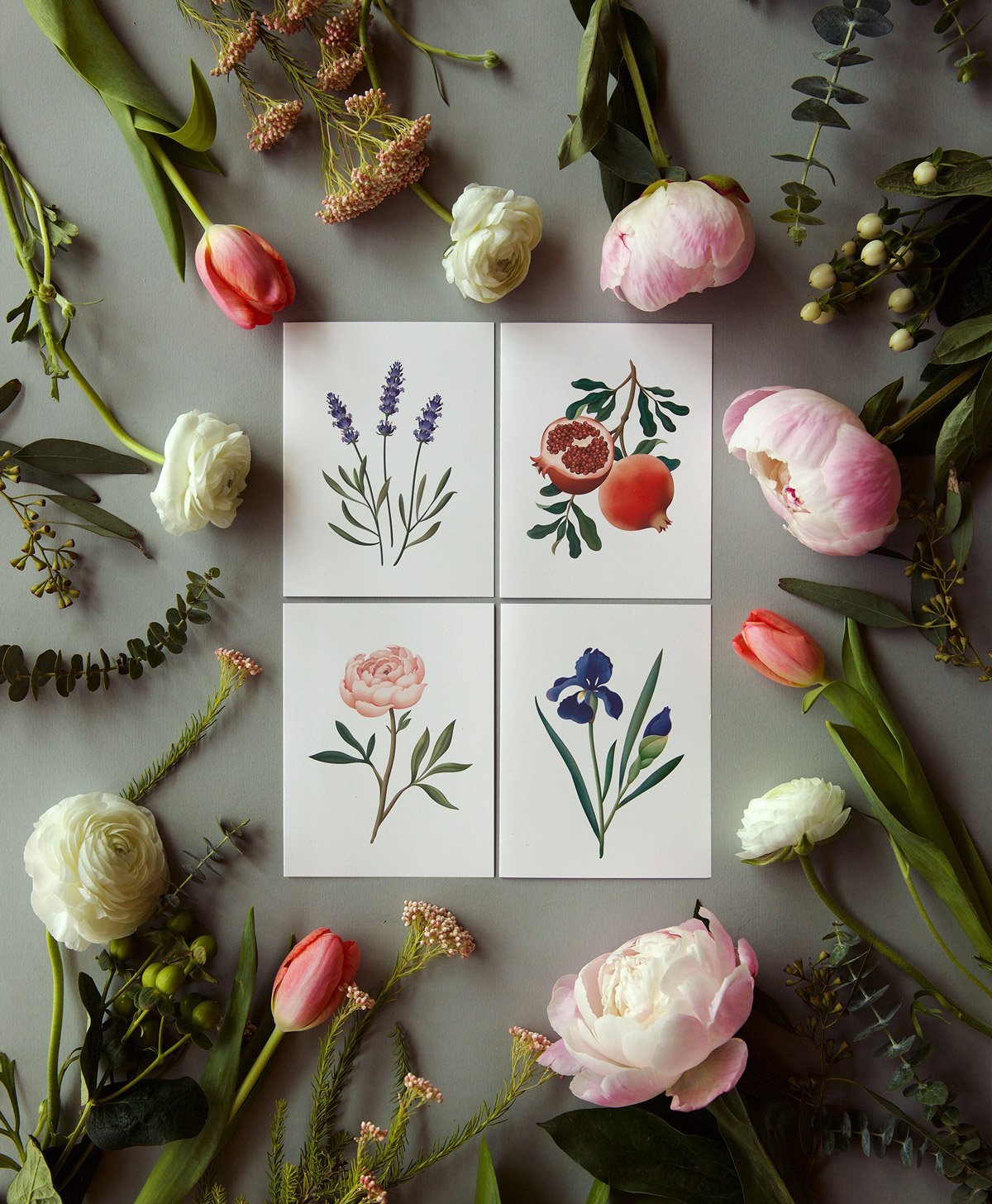 Botanical Scented Card - Pomegranate - SG16 - Clap Clap
