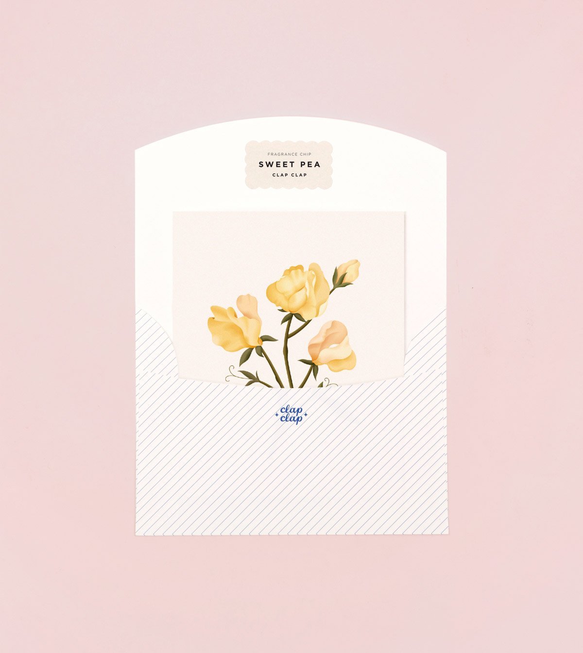 Botanical Scented Card - Sweet Pea - SG13 - Clap Clap