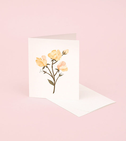 Botanical Scented Card - Sweet Pea - SG13 - Clap Clap