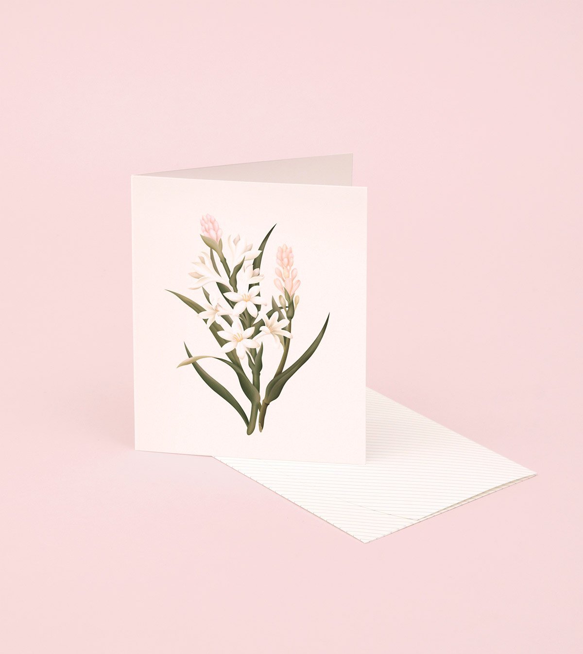 Botanical Scented Greeting Card - Tuberose