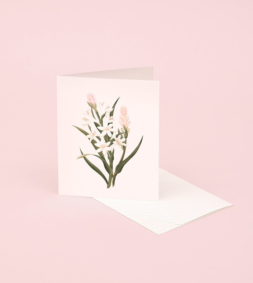 Botanical Scented Card - Tuberose - SG14 - Clap Clap