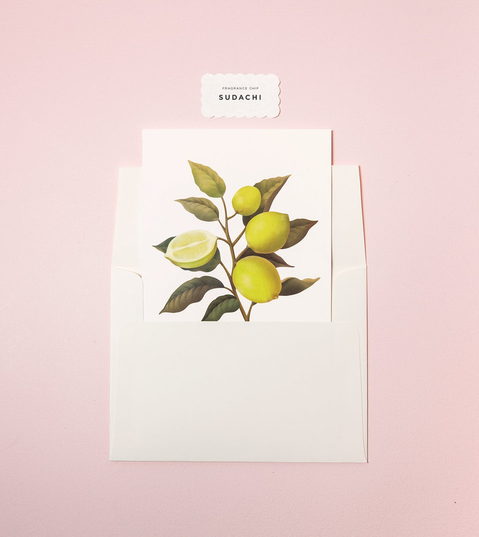 Botanical Scented Greeting Card - Sudachi - SG26 - Clap Clap