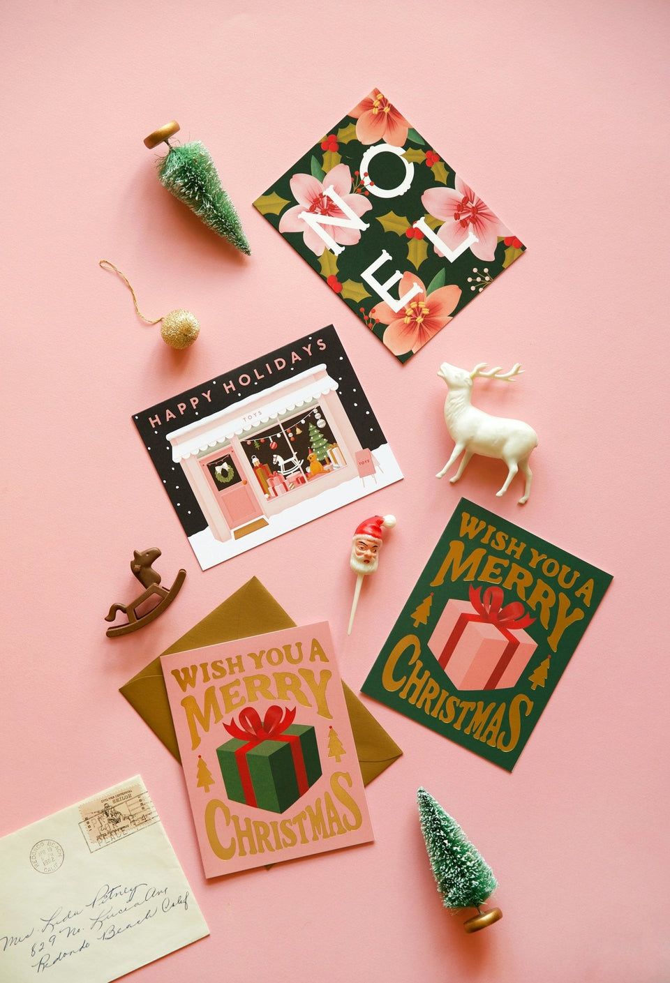 Christmas Present Card - Pink - GH24 - Clap Clap