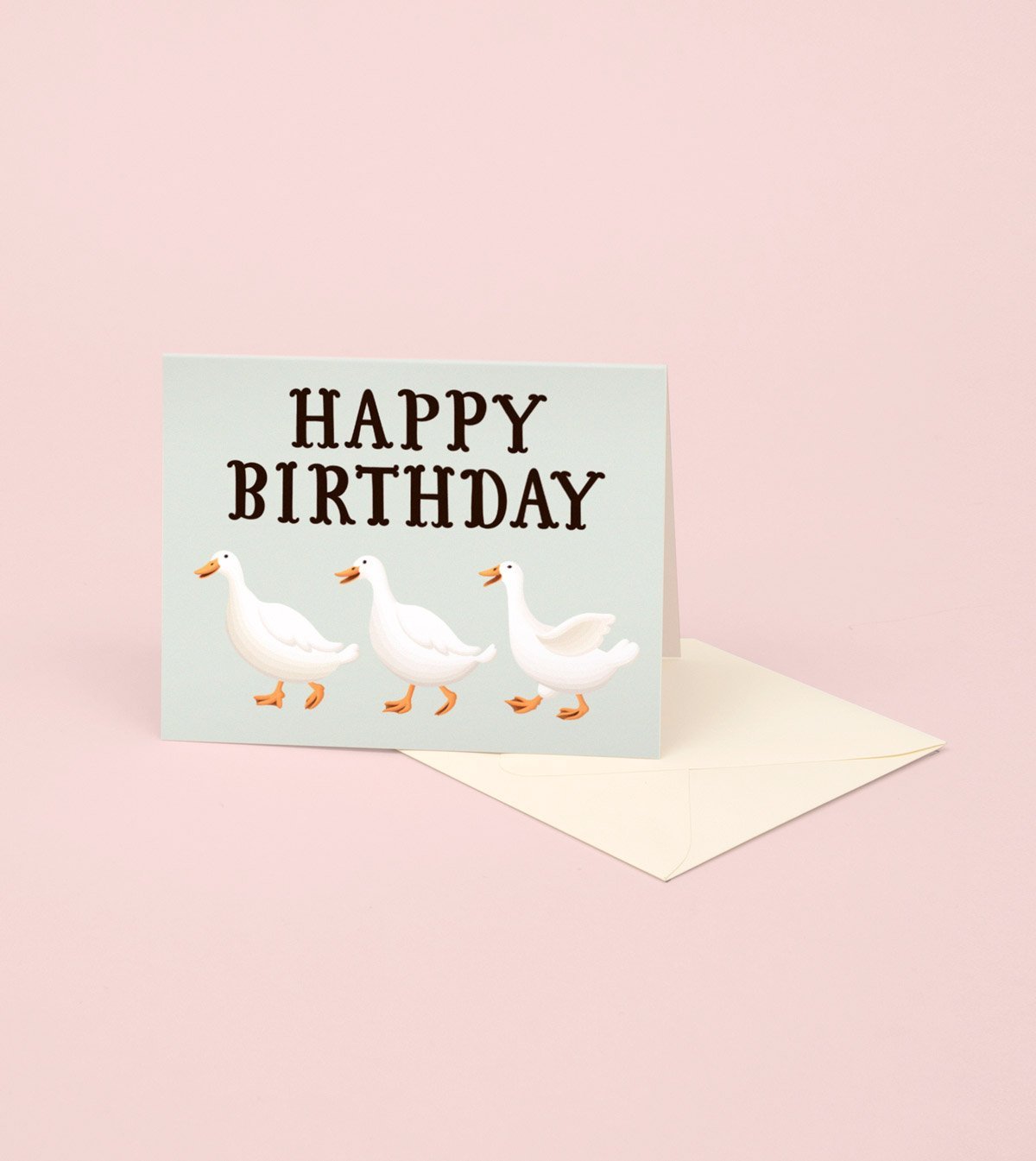 Ducks Happy Birthday Card - Mint - GB07 - Clap Clap