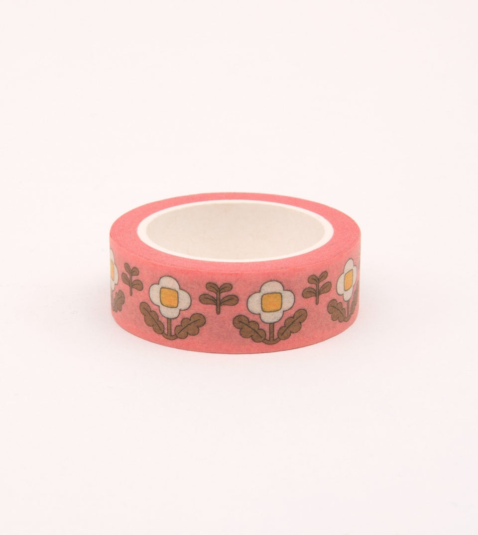 Floral Washi Tape - Vintage Pink - MT09-C - Clap Clap