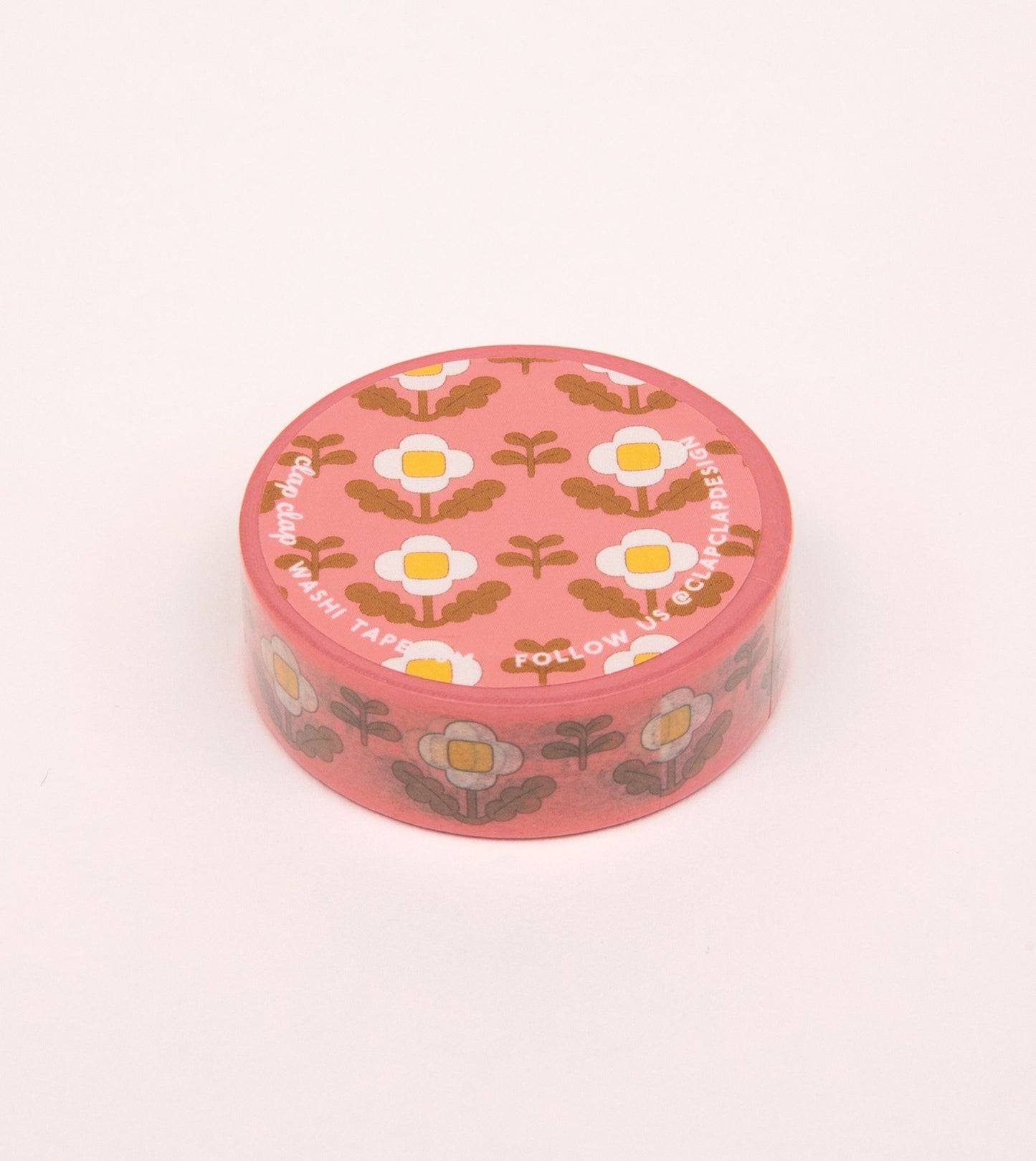 Floral Washi Tape - Vintage Pink - MT09-C - Clap Clap