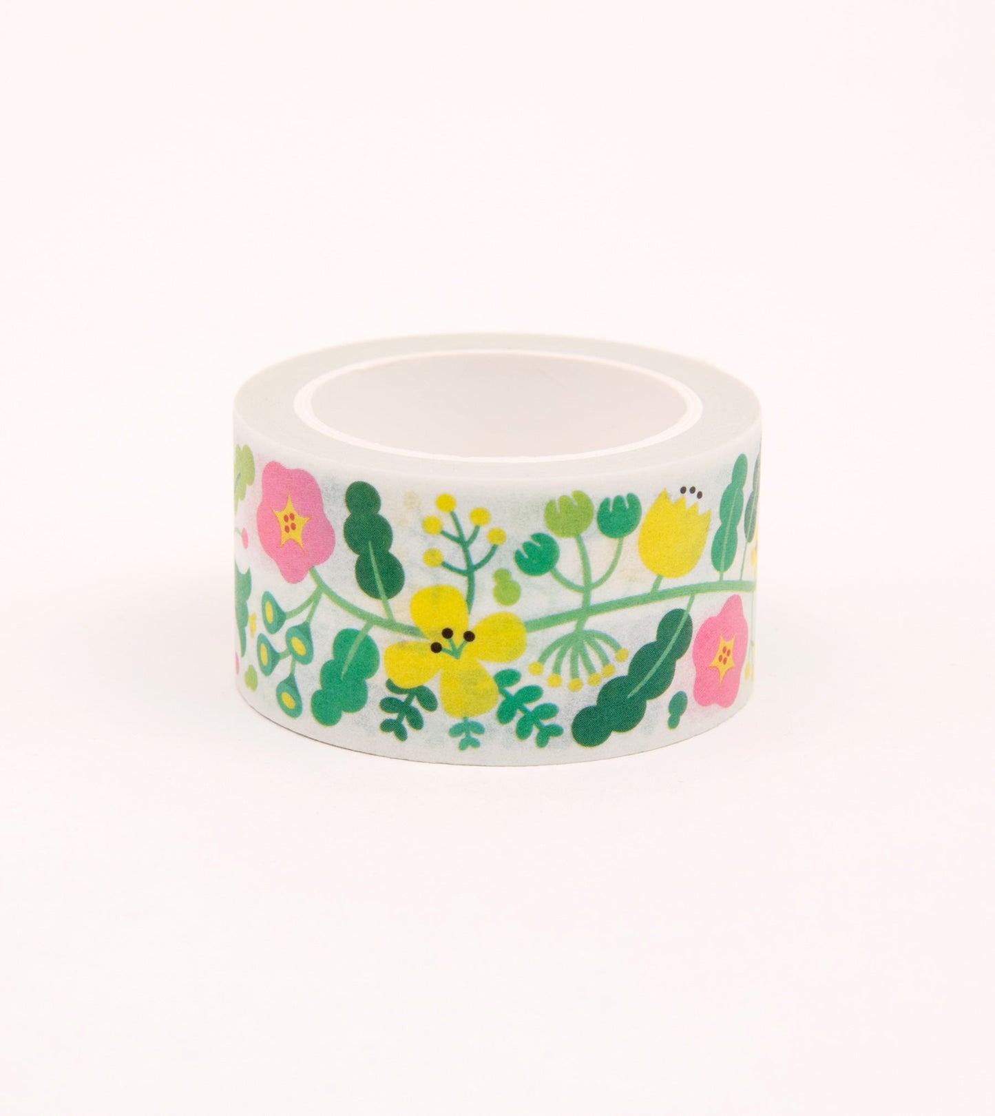 Green Floral Pattern Washi Tape - 25mm - MTL03-C - Clap Clap