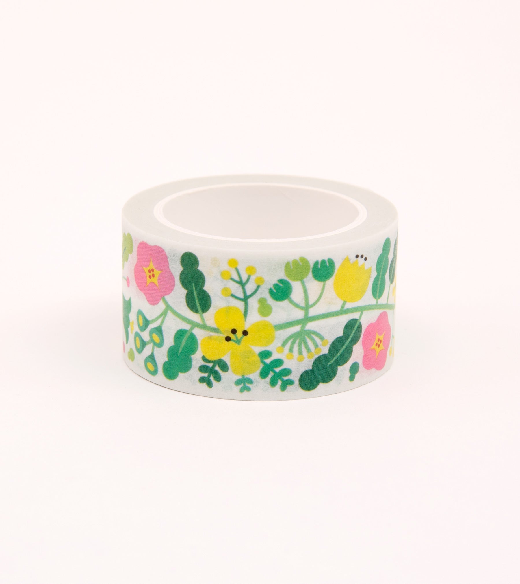 Green Floral Pattern Washi Tape - 25mm - MTL03-C - Clap Clap