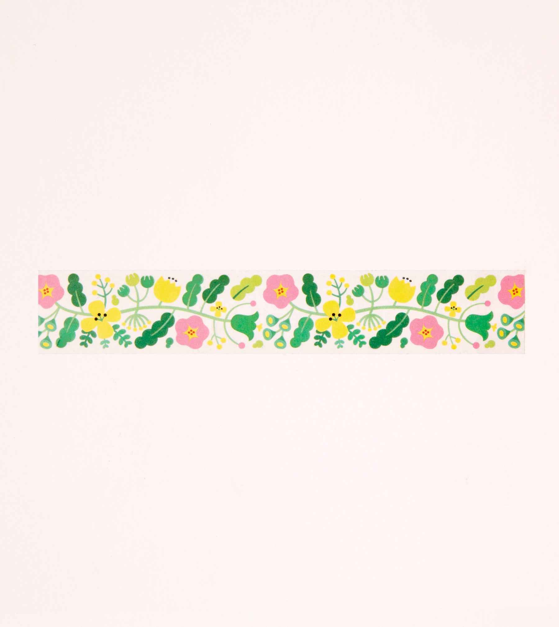 Green Floral Pattern Washi Tape - 25mm - MTL03-C - Clap Clap