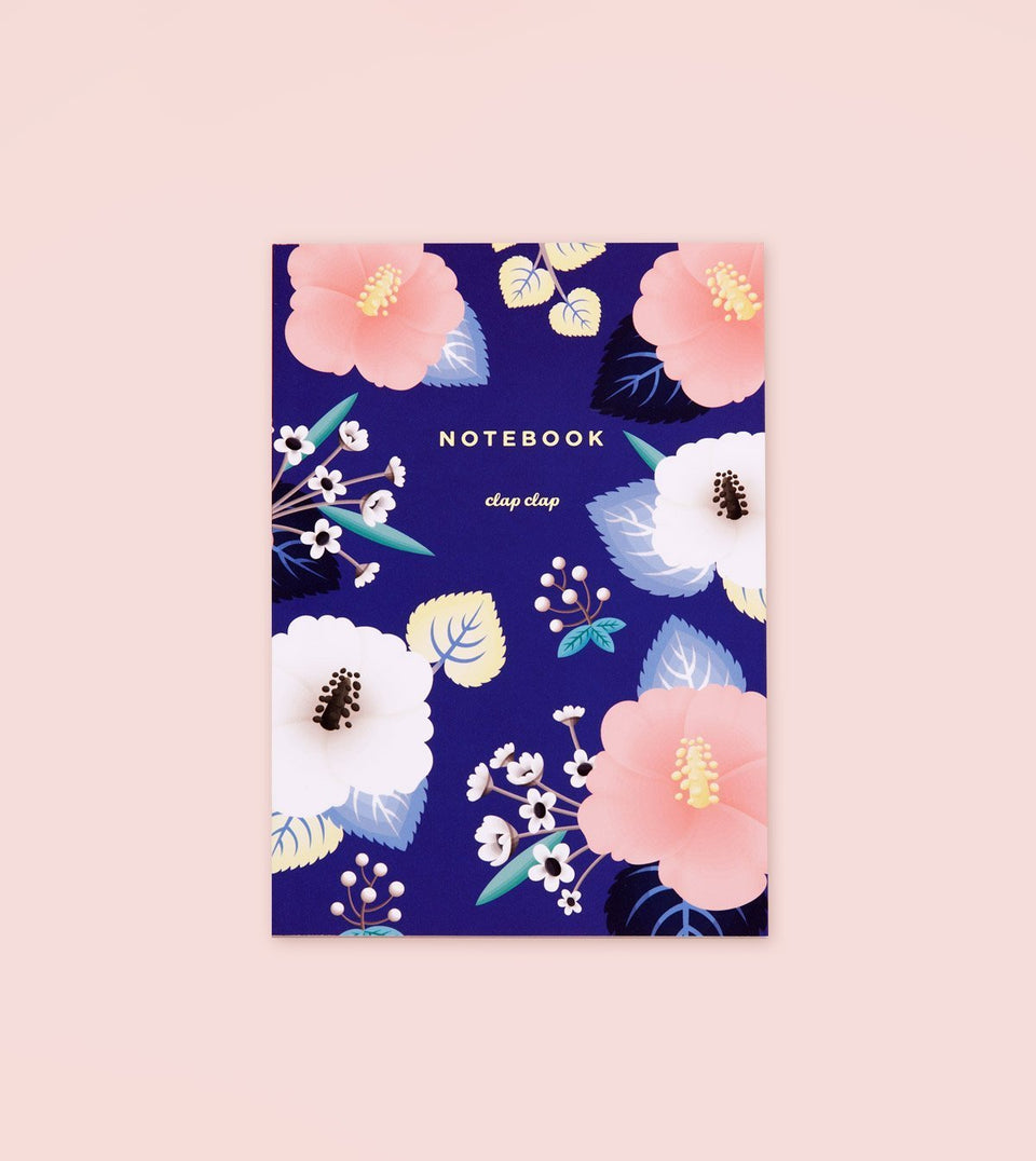 Blue Hibiscus Notebook - N08 - Clap Clap