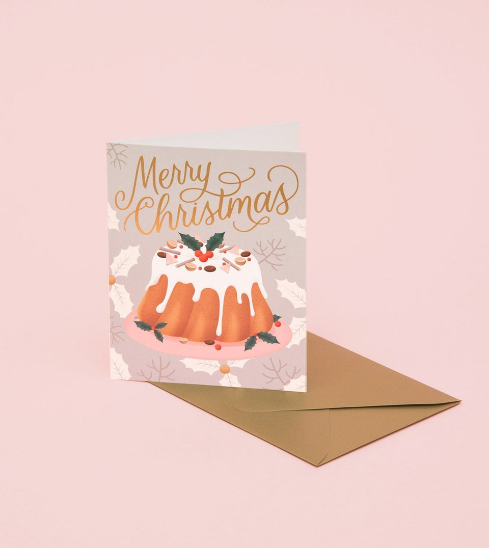 Holiday Dessert Card - Silver - GH28-K - Clap Clap