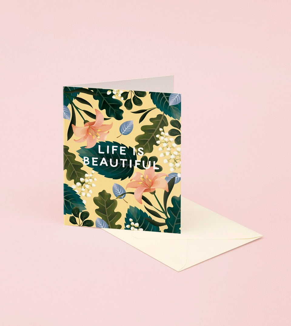 Life Is Beautiful Card - GM17 - Clap Clap