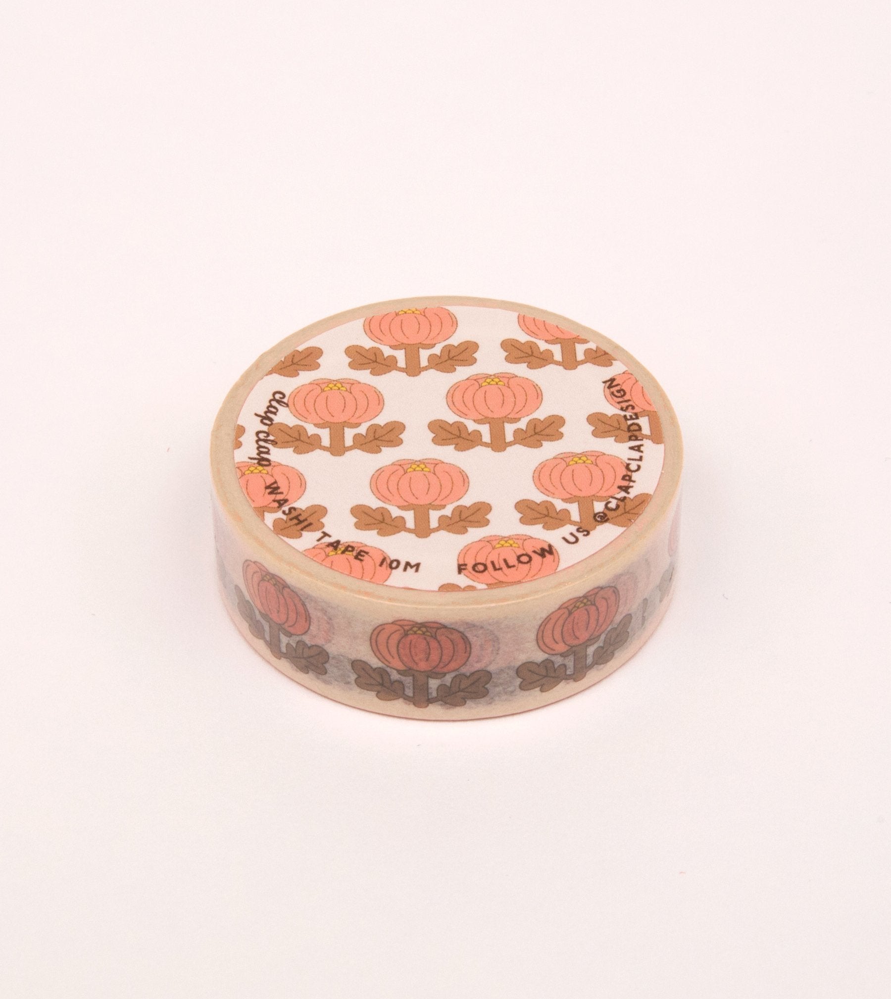 Peony Washi Tape - Cream - MT02-C - Clap Clap