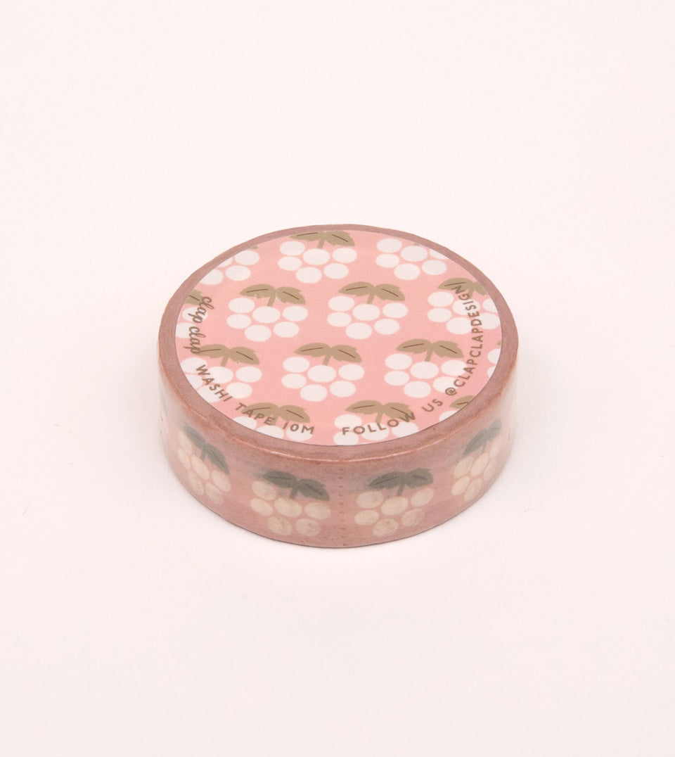 Pink Berry Washi Tape - MT13-C - Clap Clap