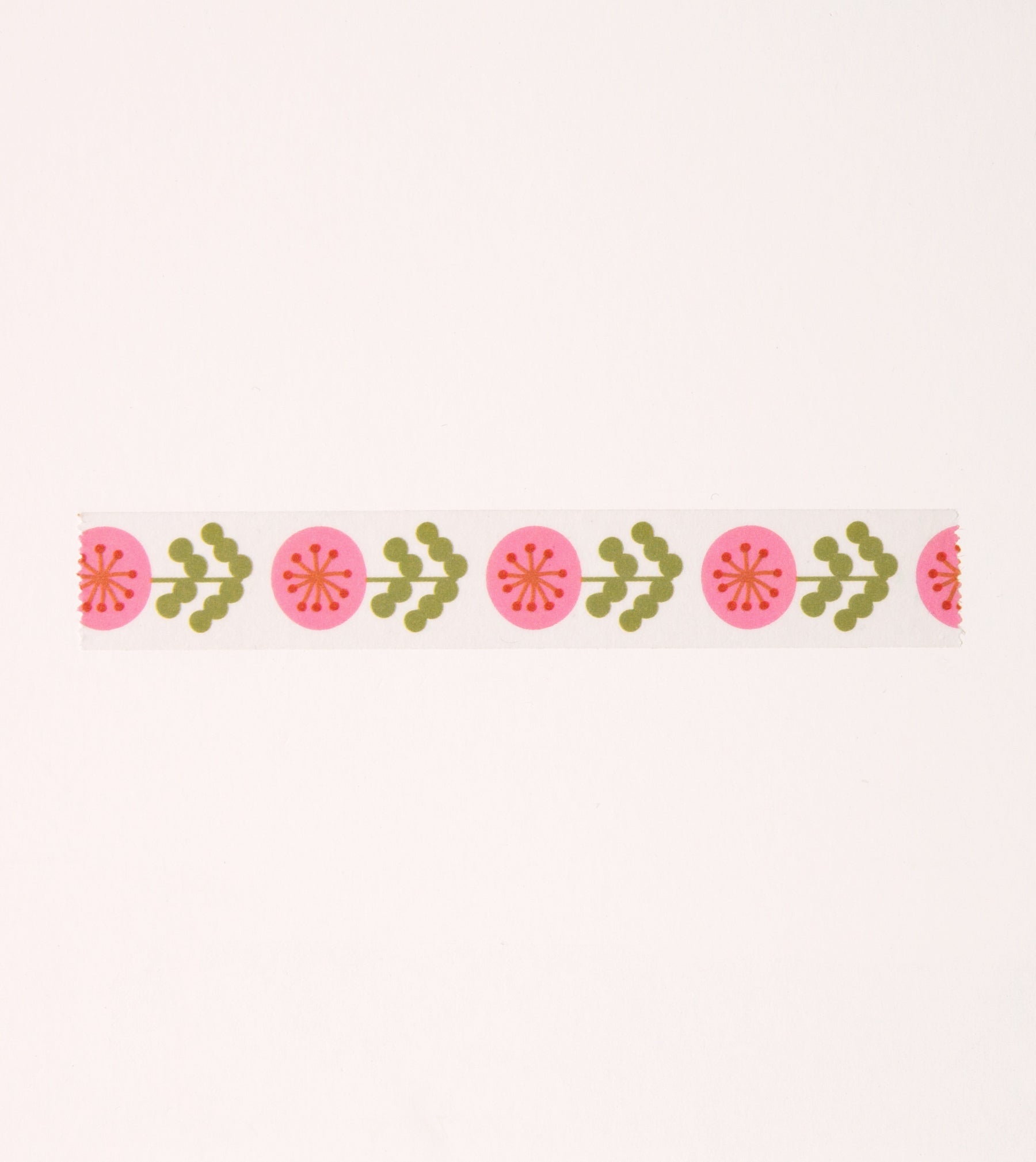 Pink Floral Washi Tape - 15mm - MT20-C - Clap Clap