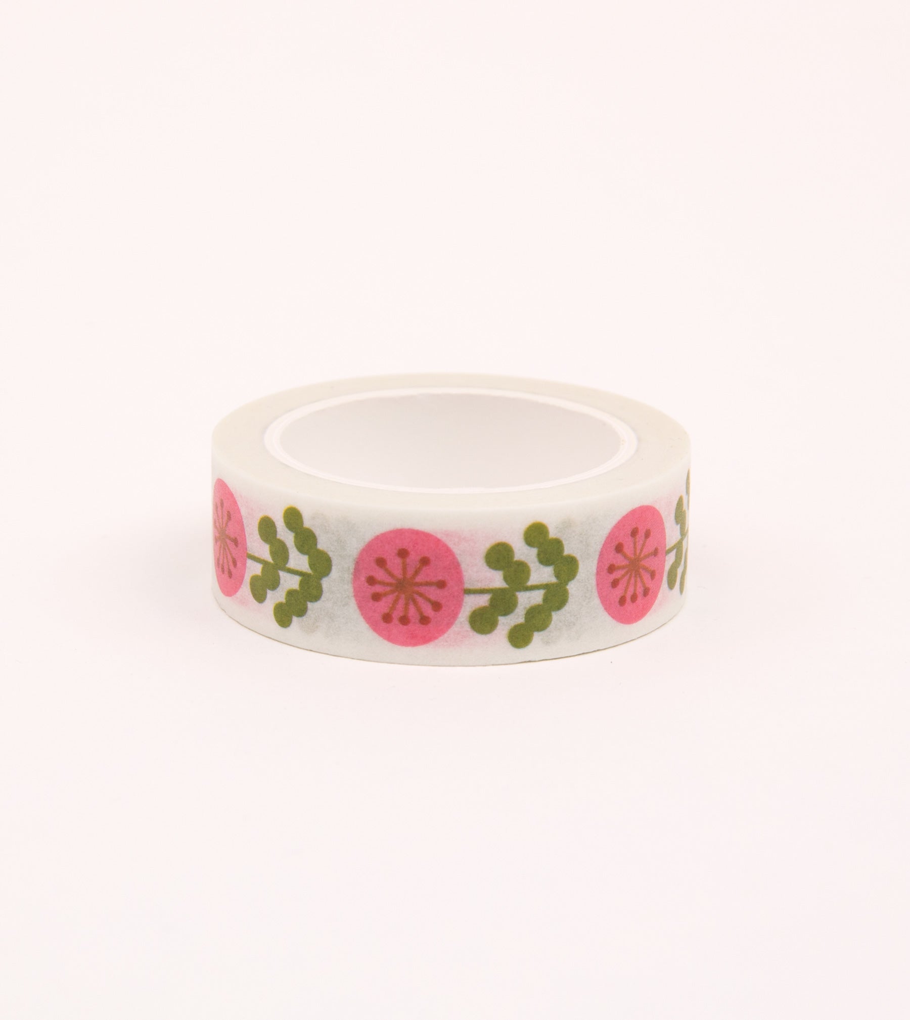 Pink Floral Washi Tape - 15mm - MT20-C - Clap Clap