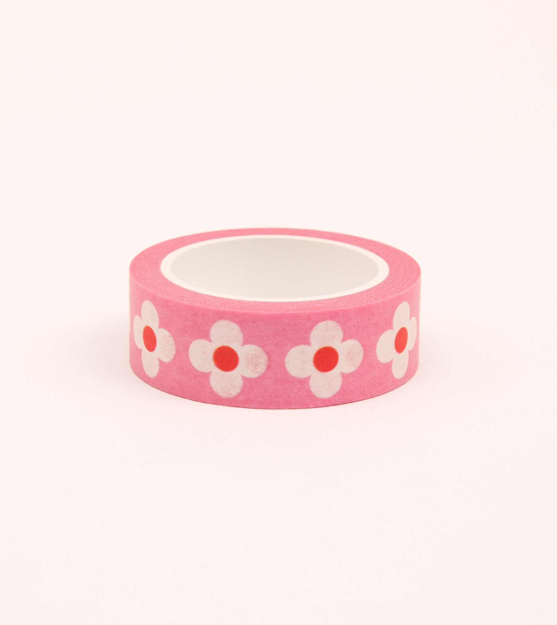 Pink Retro Floral Washi Tape - 15mm - MT18-C - Clap Clap