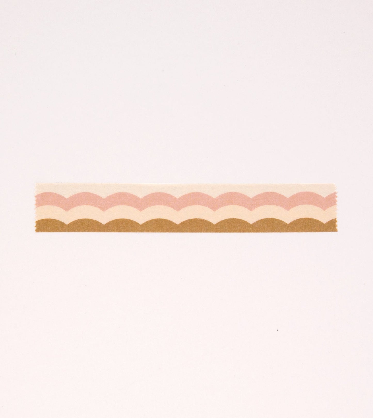 Scallop Pattern Washi Tape - Pink and Honey - MT15-C - Clap Clap