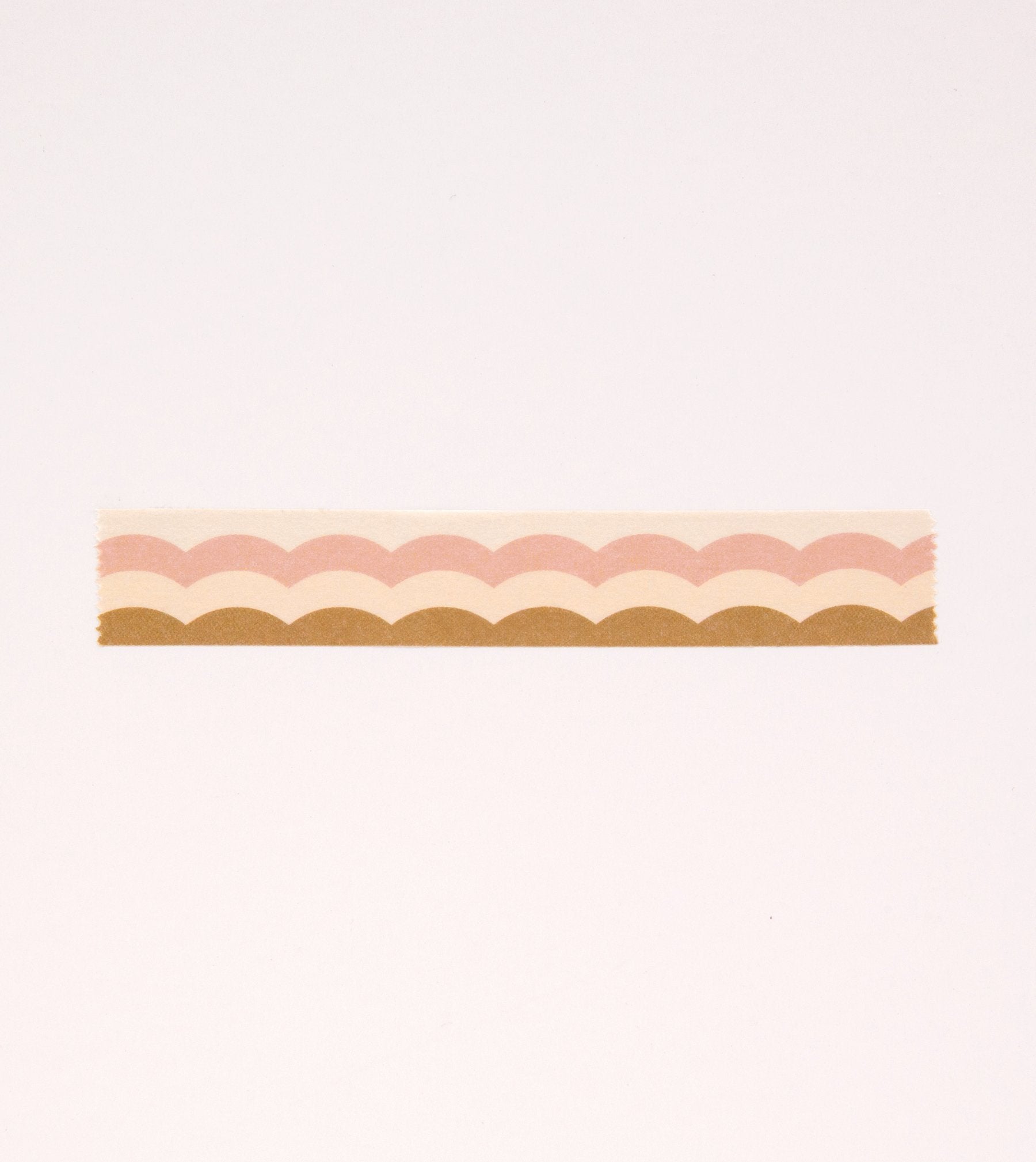 Scallop Pattern Washi Tape - Pink and Honey - MT15-C - Clap Clap