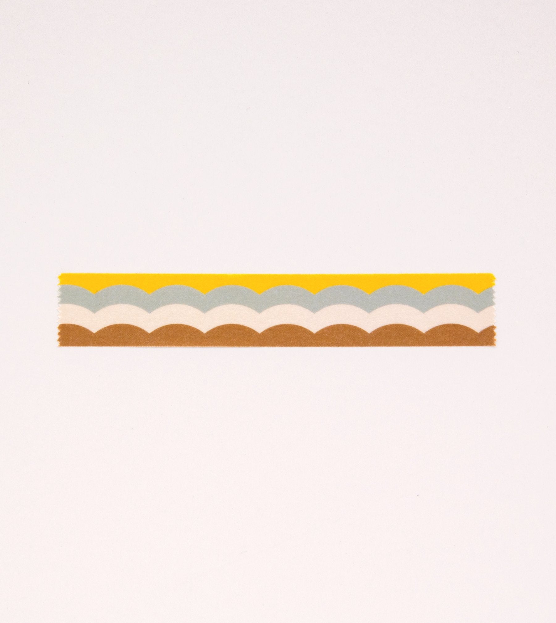 Scallop Pattern Washi Tape - Yellow and Baby Blue - MT14-C - Clap Clap