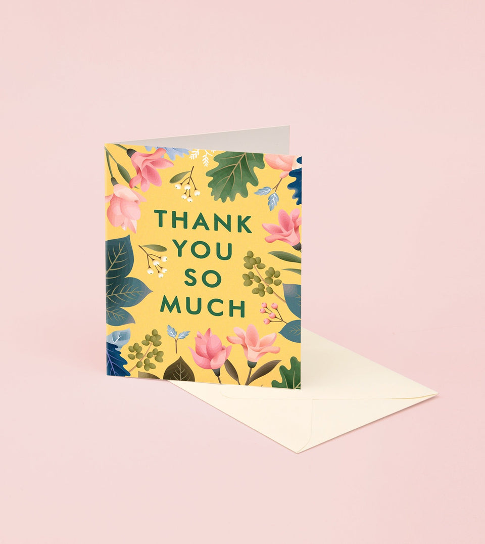 Summer Floral Thank You Card - GT25 - Clap Clap