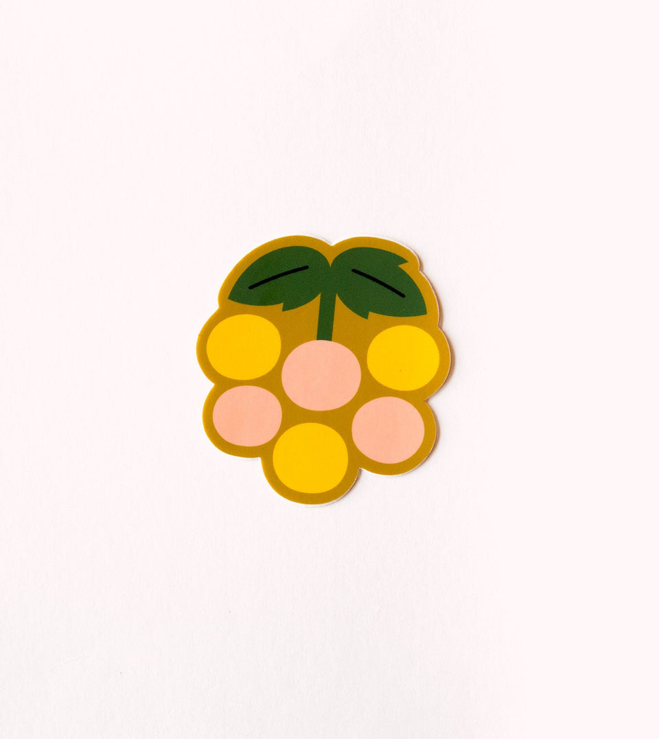 Waterproof Aesthetic Sticker - Yellow Berry - STK14 - Clap Clap